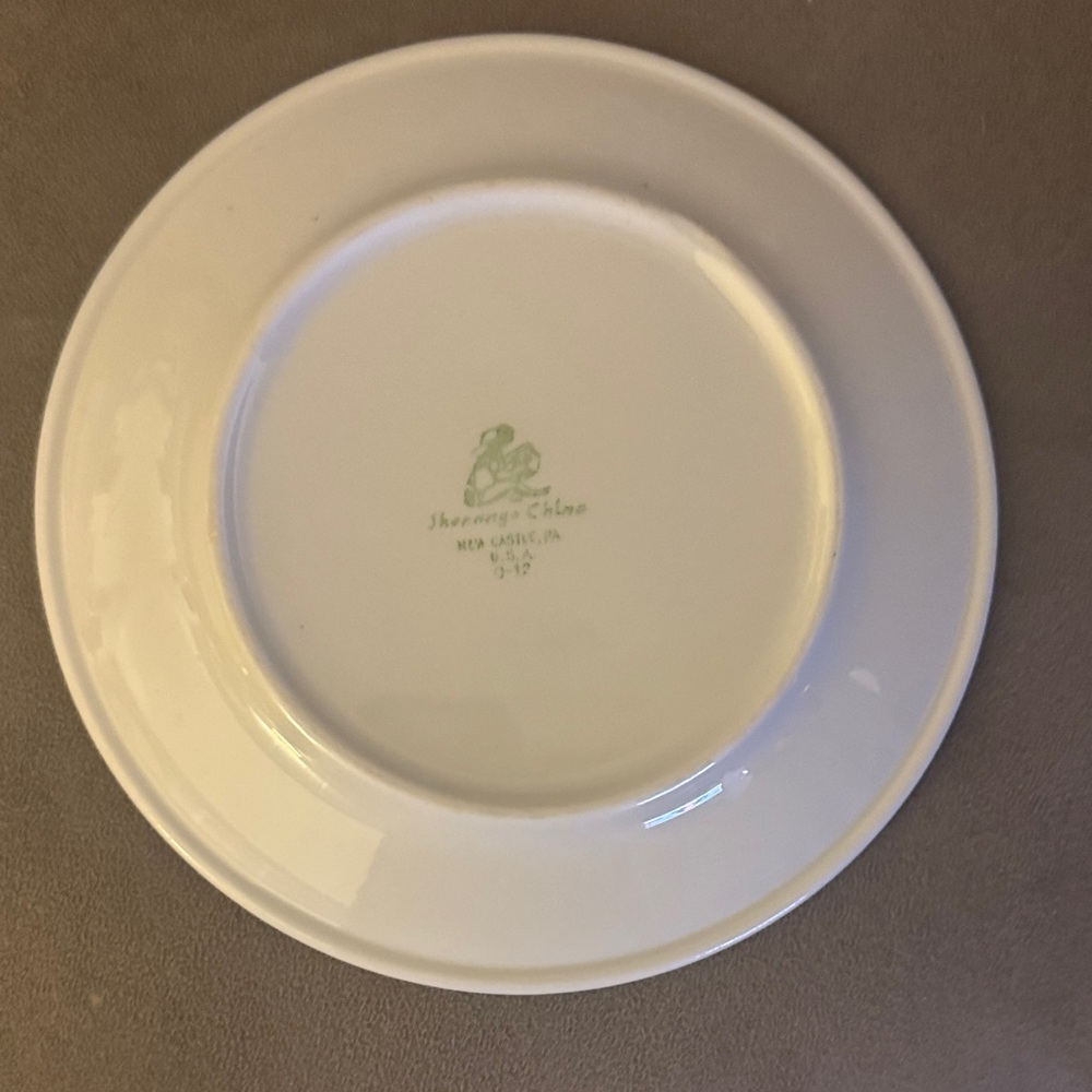 Vintage Pink Floral Dinner Plate - Picture 3 of 3
